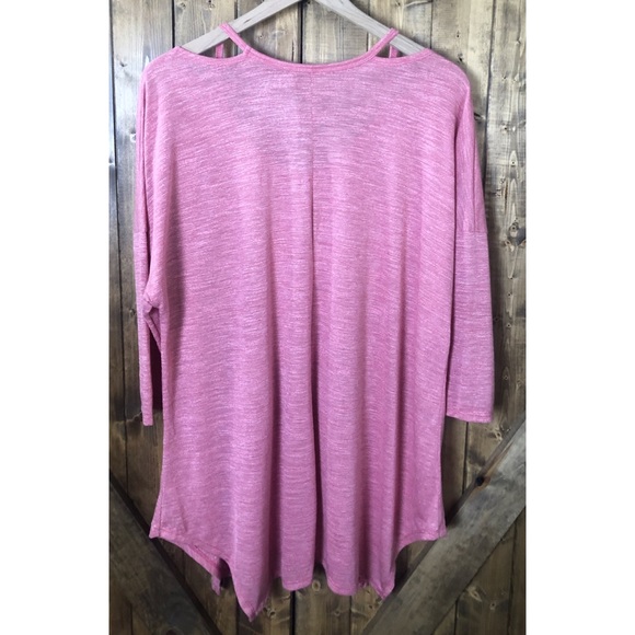 Terra & Sky Dusty Rose Top Size 14W - Picture 2 of 6